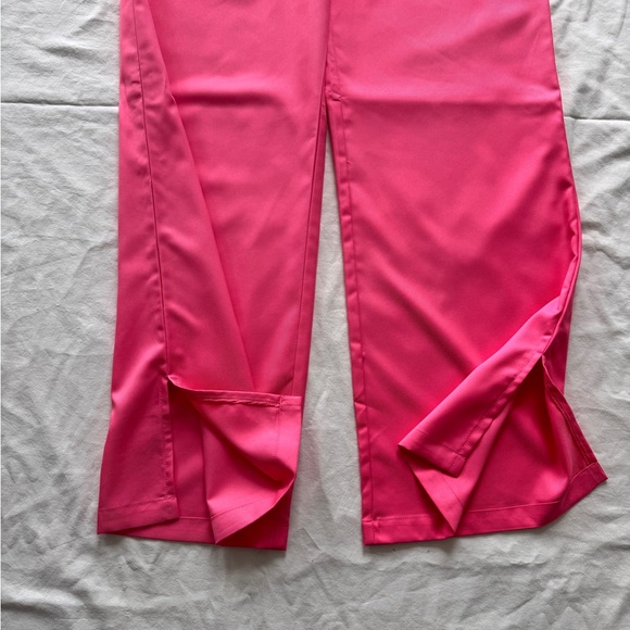Nasty Gal New with tags Bold Pink Women's Pantsuit - Wide leg with side slits - Picture 14 of 16